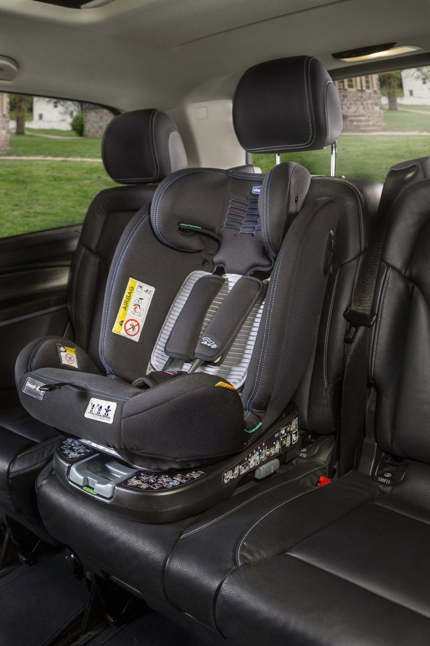 Scaun auto rotativ Chicco Unico EVO i-Size, BlackAir (Negru), de la nastere pana la 12 ani (40-150 cm)