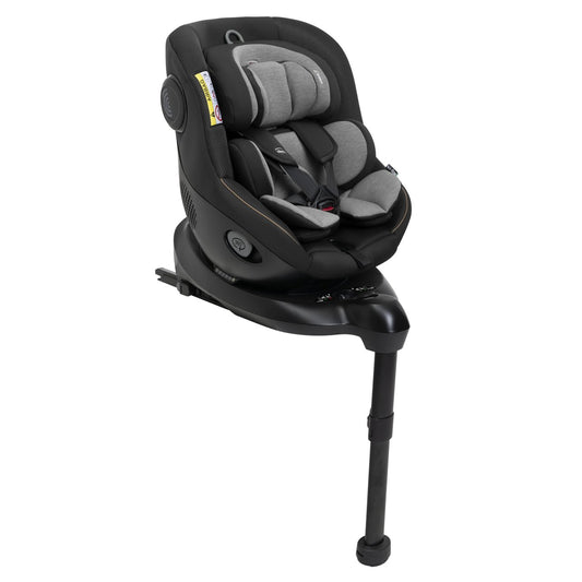 Scaun auto rotativ cu baza isofix Chicco Seat 105 i-Size, Posh Black, 40-105cm, de la nastere pana la 4 ani