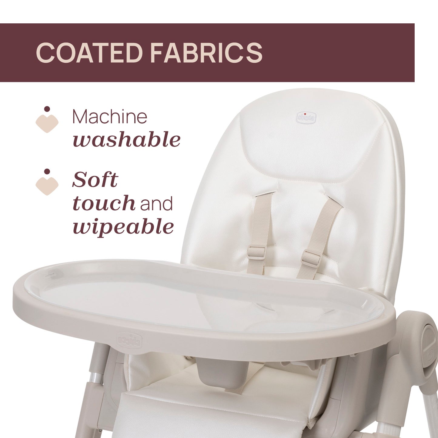 Scaun de masa Chicco Polly Armonia MotherPearl, 0luni+