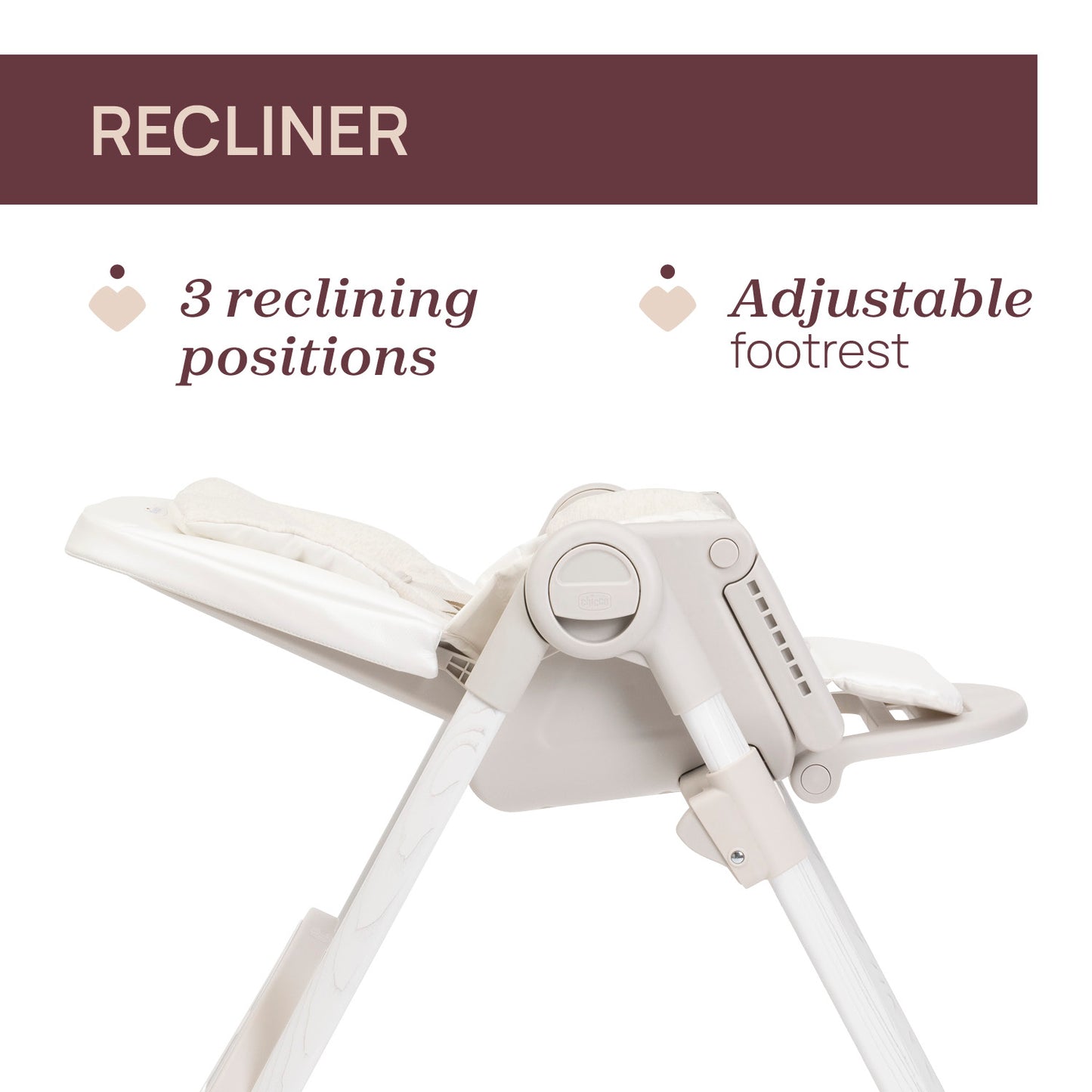 Scaun de masa Chicco Polly Armonia MotherPearl, 0luni+