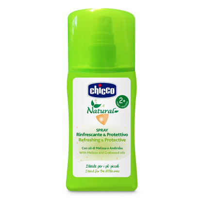 Spray revigorant Chicco pentru protectie naturala, ulei melissa si andiroba, 100ml, 2luni+