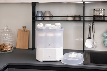 Sterilizator electric digital Chicco cu uscator biberoane si accesorii mici, 0luni+