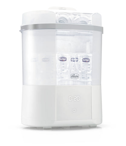 Sterilizator electric digital Chicco cu uscator biberoane si accesorii mici, 0luni+