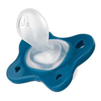 Suzeta anatomica Chicco PhysioForma DualSoft, 2buc, bleu, 16-36luni