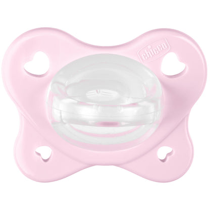 Suzeta anatomica Chicco PhysioForma DualSoft, 2buc, roz, 2-6luni