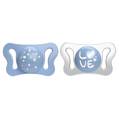 Suzeta Chicco PhysioForma Micro, 2 bucati, blue, 0-2luni