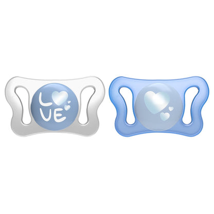 Suzeta Chicco PhysioForma Micro, 2 bucati, blue, 0-2luni