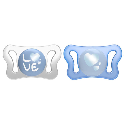 Suzeta Chicco PhysioForma Micro, 2 bucati, blue, 0-2luni