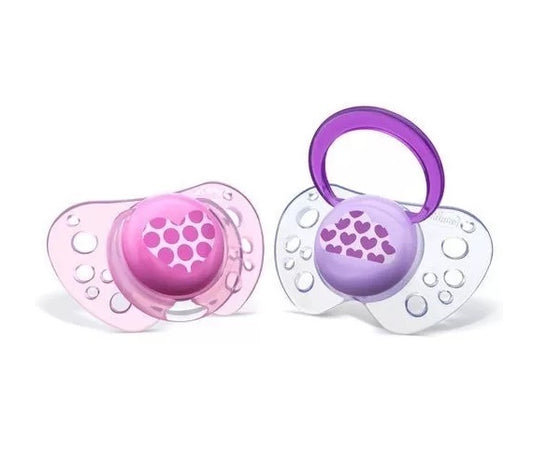 Suzeta Chicco s. Physio Air, forma anat., 6-16 luni, 2buc, roz