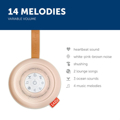 Jucarie calmanta portabila Suzy Deluxe, 14 melodii, Zazu Kids