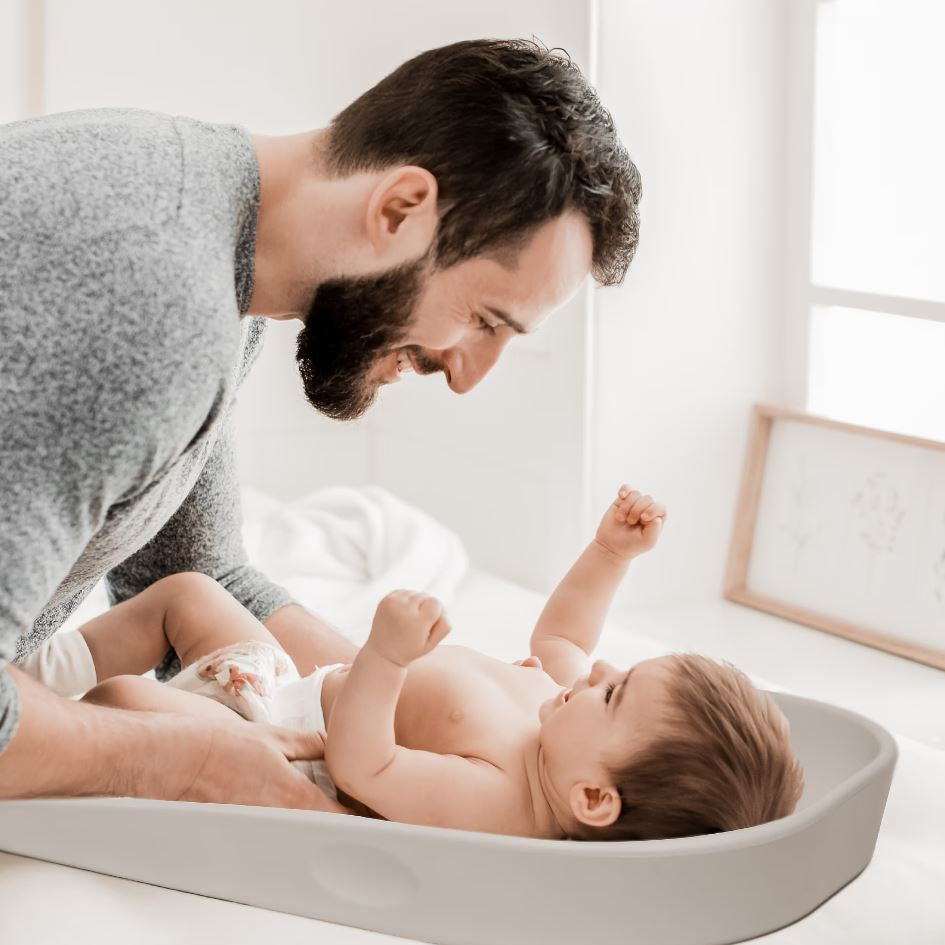 BabyGo - Salteluta de infasat din spuma Luxepad, Grey