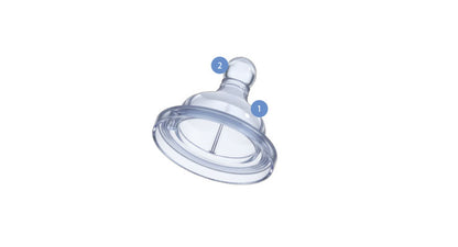 Tetina Chicco s., 2buc, flux normal, 0luni+