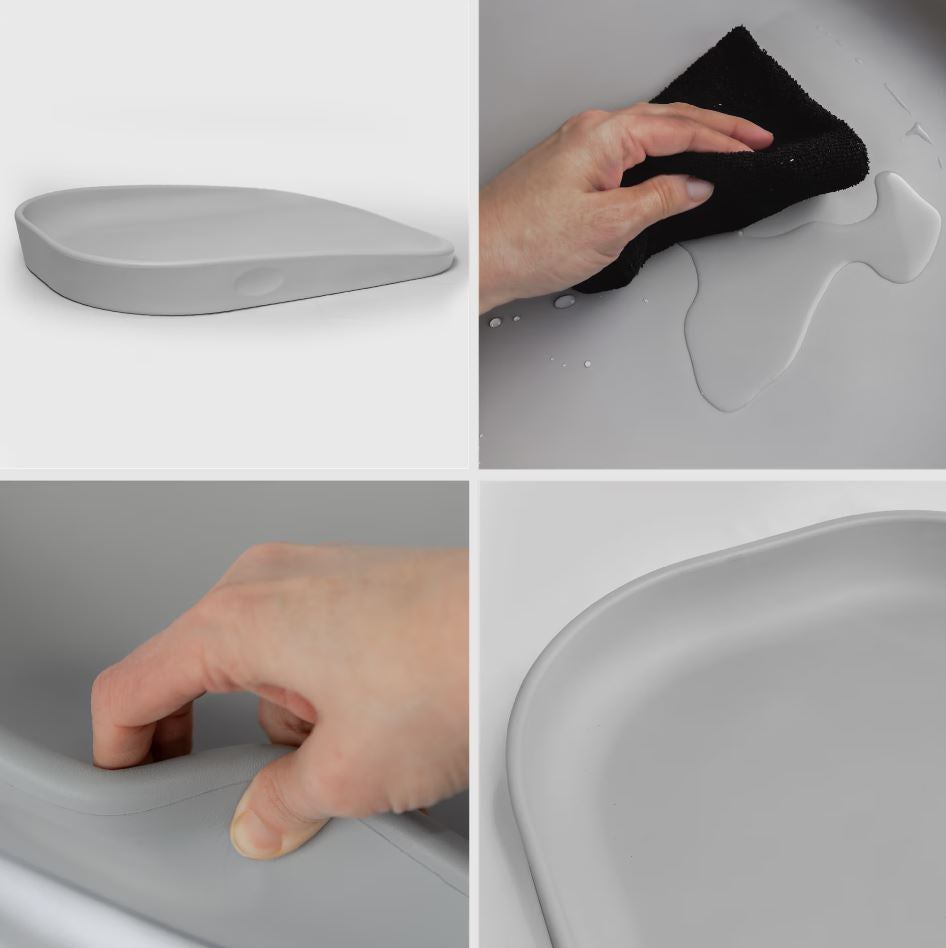 BabyGo - Salteluta de infasat din spuma Luxepad, Grey