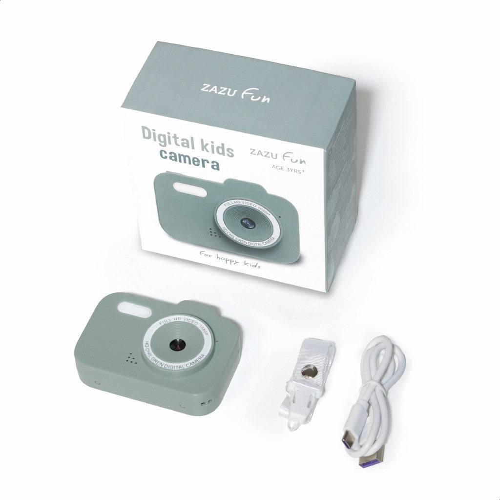Camera digitala distractiva pentru copii ZAZU Verde