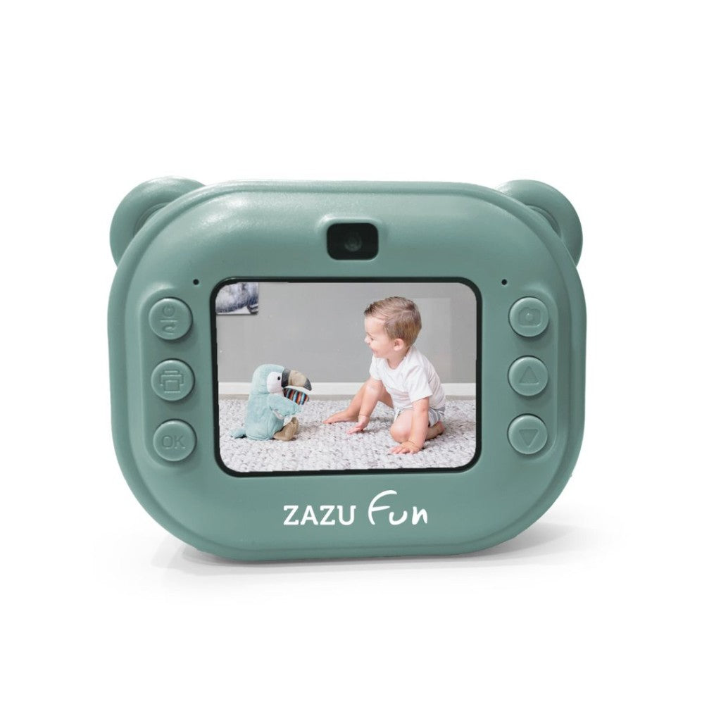 Aparat foto digital pentru copii ZAZU fun Instant Print Verde