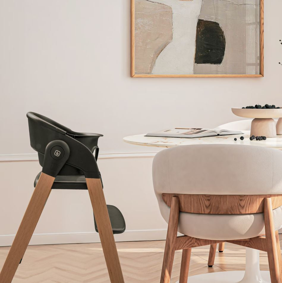 BabyGo - Scaun de masa 3 in 1 transformabil Levels Khaki